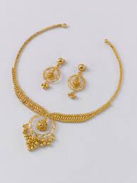 Necklace 11 Gm Price Rs 36 000 Earring 5 Gm Price Rs 16 350 Gold Necklace Designs Gold Fashion Necklace Gold Earrings Designs