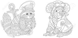 See more ideas about airplane coloring pages, coloring pages, nasa space shuttle. Coloring Pages Raccoon Ship Captain Koala Bear Airplane Pilot Royalty Free Cliparts Vectors And Stock Illustration Image 150142519