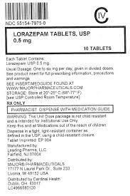 Lorazepam Fda Prescribing Information Side Effects And Uses