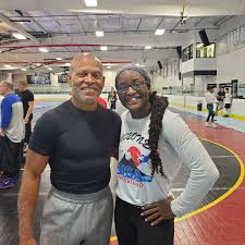 2019 world champion 2018 63kgs women's freestyle wrestling world bronze medalist, and. Tamyra Mariama Mensah Stock