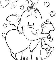 Free Printable Kindergarten Coloring Pages This Unique Collection Of Printable Co Valentines Day Coloring Page Elephant Coloring Page Valentine Coloring Pages