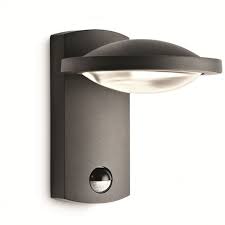 Hochwertige Led Aussen Wandleuchte Mit Streulinse Mit Bewegungssensor Aluminium Anthrazit Aussenleuchte Bewegungsmelder Aussenlampe Aussenwandbeleuchtung