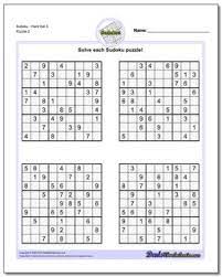 The general rule with sudoku puzzles is that as the number of starting clues in the puzzle goes down, the difficulty in solving the puzzle goes up. Sudoku Hard