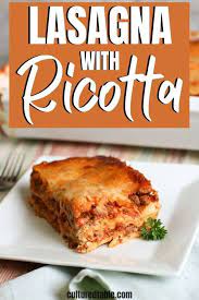 Comfort Food Alert Lasagna With Ricotta Cheese Recipe Food Homemade Recipes Lasagna With Ricotta Cheese