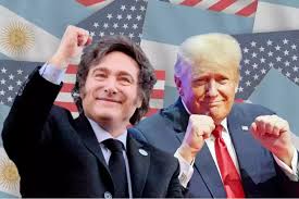 El presidente Javier Milei felicitó a Donald Trump por su asunción  presidencial