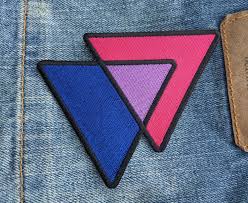 Bisexual Triangles Biangles Pink Lavender Blue 4 Inch Iron-on Embroidered  Patch - Etsy