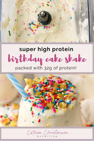 Vanilla cake # of servings: Birthday Cake Protein Shake Colleen Christensen Nutrition