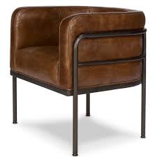 I wouldn't purchase this chair if you're tall, it has a low seat. Mcafee 28 Wide Genuine Leather Top Grain Leather Barrel Chair Brown Leather Chairs Leather Tub Chairs Leather Barrel Chair