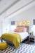 Modern Grey And Yellow Bedroom