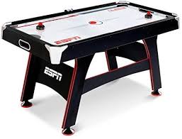 Amazon Com Espn Air Hockey Game Table Indoor Sports Gaming Table Set With Equipment Accessories 2 Paddles 2 In 2020 Air Hockey Table Air Hockey Air Hockey Games
