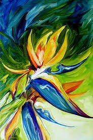Abstract Bird Of Paradise Painting Bird Of Paradise 3612 Birds Of Paradise Art Abstract