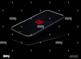 Internet porn addiction. Mobile phone isolated on black background with  pornography icon on touchscreen Stock Photo - Alamy