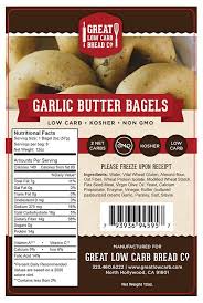 The caloric content of foods. Great Low Carb Bread Company Bagels At Netrition Com