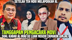 ALVIN LIM MAU CANGGKOK GINJAL KE LUAR NEGERI?? INI TANGGAPAN PENGACARA TEH  NOVI !!