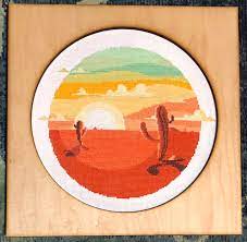 So now, i create new ones free for my email subscribers every month. Fo Desert Landscape Crossstitch