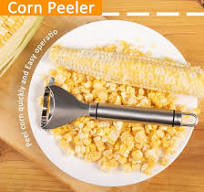 Corn Peeler, Corn stripper for corn on the cob remover tool,Stainless steel multifunctional Kitchen Grips Corn planer Cob Cutter kernels, with Hand ...