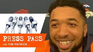 Tim Patrick: ‘Whoever is out there, if the ball comes my way, my job is to  make a play