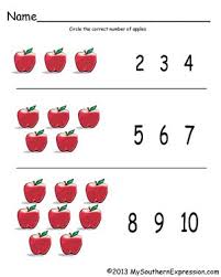 Worksheets Archives My Southern Expression Preschool Counting Worksheets Apple Math Worksheets Printable Preschool Worksheets