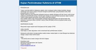 Check spelling or type a new query. Kajian Perkhidmatan Kafeteria Di Uthm