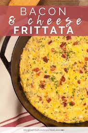 Bacon And Cheese Frittata Recipe Frittata Recipes Easy Frittata Recipe Fritata Recipe