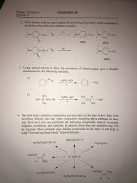 Solved Organic Chemistry I Chem 121 Workshop 8 2 Is The