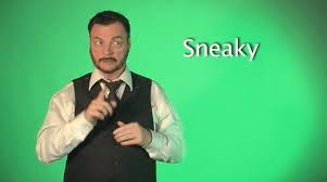 Sneaky Asl Americansignlanguage Learnsignlanguage Signwithrobert Sign Language Asl Sign Language Baby Sign Language