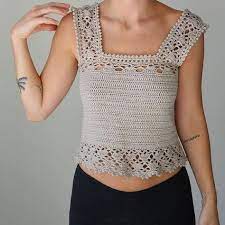 poleras a crochet panosundaki pin