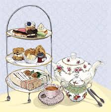 High Tea Illustration Afternoon Tea Cakes Diy Afternoon Tea Tea Illustration