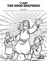 Jesus the good shepherd coloring page. John 10 The Good Shepherd Bible Videos For Kids Sharefaith Kids