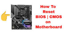 How to reset BIOS ( clear CMOS ) on MSI B550 Tomahawk guide - YouTube
