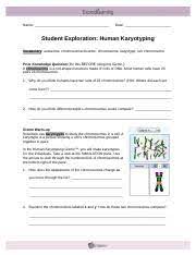 Students programmed a control system to maintain a calendar of operational tasks; Humankaryotypingse Doc Name Date Student Exploration Human Karyotyping Vocabulary Autosome Chromosomal Disorder Chromosome Karyotype Sex Chromosome Course Hero