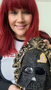 💥RAFFLE PRIZE💥 next up • this custom bejeweled Darth Vader mask wall art  created & generously donated by @vicariousvicki_ , This would make a fine  ✨sparkly✨ addition to your collection!, If you would ...