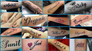 Disney logo font is very popular and it is used in many name tattoos. Best Name Tattoo Ideas For Boys Name Tattoo Design For Men 2020 Youtube