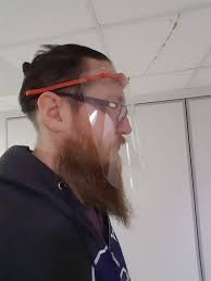 Modifying Verk Frame for Polycarbonate Face Shields