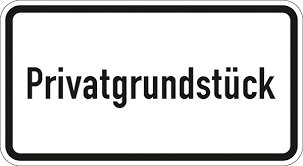 837), zuletzt geändert durch artikel. Verkehrszeichen 2822 Stvo Privatgrundstuck