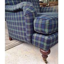 Create an inviting atmosphere with new living room chairs. Blackwatch Tartan Plaid Club Chair Plaid Chair Tartan Decor Chair