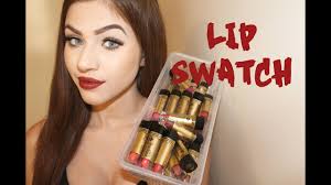 lip swatches review jordana matte