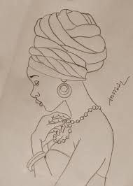 African Woman Pattern For Tin Pinturas Africanas Arte De Africa Y Afroamericano Africanas