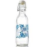 Amazon.com: Love Bottle Glass Water Bottle (Peace), Made in ...