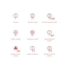 Cad Vector Electrical Plan Symbols