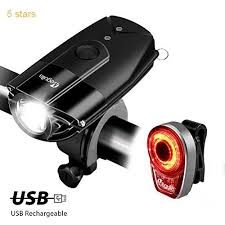 Led Bike Headlight Taillight Combo Megulla Usb Rechargeable Bike Light Set 800 Lumens Super Bright Bicycle Lights Bik Bike Headlight Bike Lights Bicycle Lights