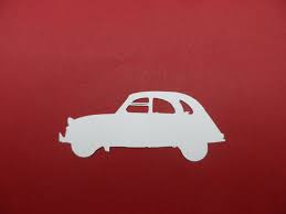 Icône cv dans d'autres styles. N 377 D Une Voiture 2 Cv En Papier Blanc Decoupage Fin Un Grand Marche