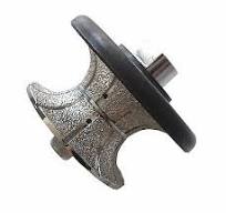 Vacuum Brazed Hand Profiler Full Bullnose 4 cm (V40), 5/8" -11 Thread | eBay