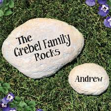 Our massive range includes different styles of gravel, garden stones, slate, flint and so much more. Family Rocks Engraved Yard Stones Giftsforyounow
