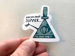 See You Next Summer Bill Cipher Statue Vinyl Sticker - Etsy