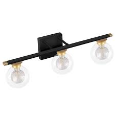 Sounds like a classic on trend mainstream design, right? Bdl Bathroom Vanity Light Fixtures New Black Gold 3 Lights Clear Globe Glass Shade Modern Wall Bar Sconce Over Mirror Buy Online In Aruba At Aruba Desertcart Com Productid 202611986