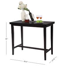 An unconventional choice that is gaining popularity, counter height dining room sets make mealtime fun and relaxed. Ruuf Counter Height Table Bar Height Dining Table Rectangular Kitchen Table Multifunctional Black Desk For Dining Room Bar Living Room Study Home Office Bistro 43 L X 21 W X 36 H