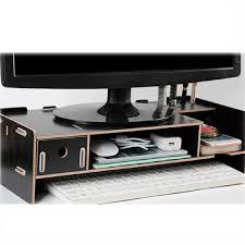 Download files and build them with your 3d printer, laser cutter, or cnc. Wood Monitor Stand Arm Riser Desk Storage Organizer Speaker Tv Laptop Printer Stand With Pen Holder Small Drawer And Cable Management 2 Tiers Shelves 19x8x5 Inch Walmart Com Walmart Com