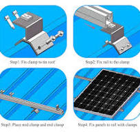 China Aluminum Solar Clamp For Trapezoidal Metal Roof Sheet ...