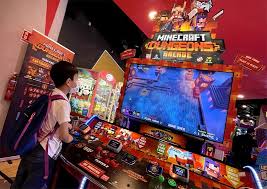 Keep all posts relevant to minecraft dungeons. 4 Player Minecraft Dungeons Arcade Is Now Playable Only At Timezone Vivocity Singapore Digital News Asiaone